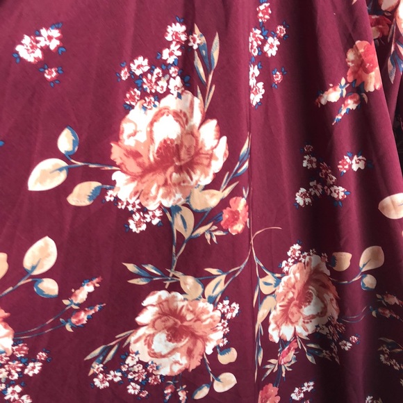 Showpo Burgundy Wrap Maxi Dress - Picture 3 of 8